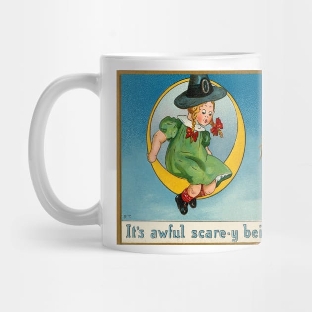 Vintage Halloween Cute Witch by RetroSalt